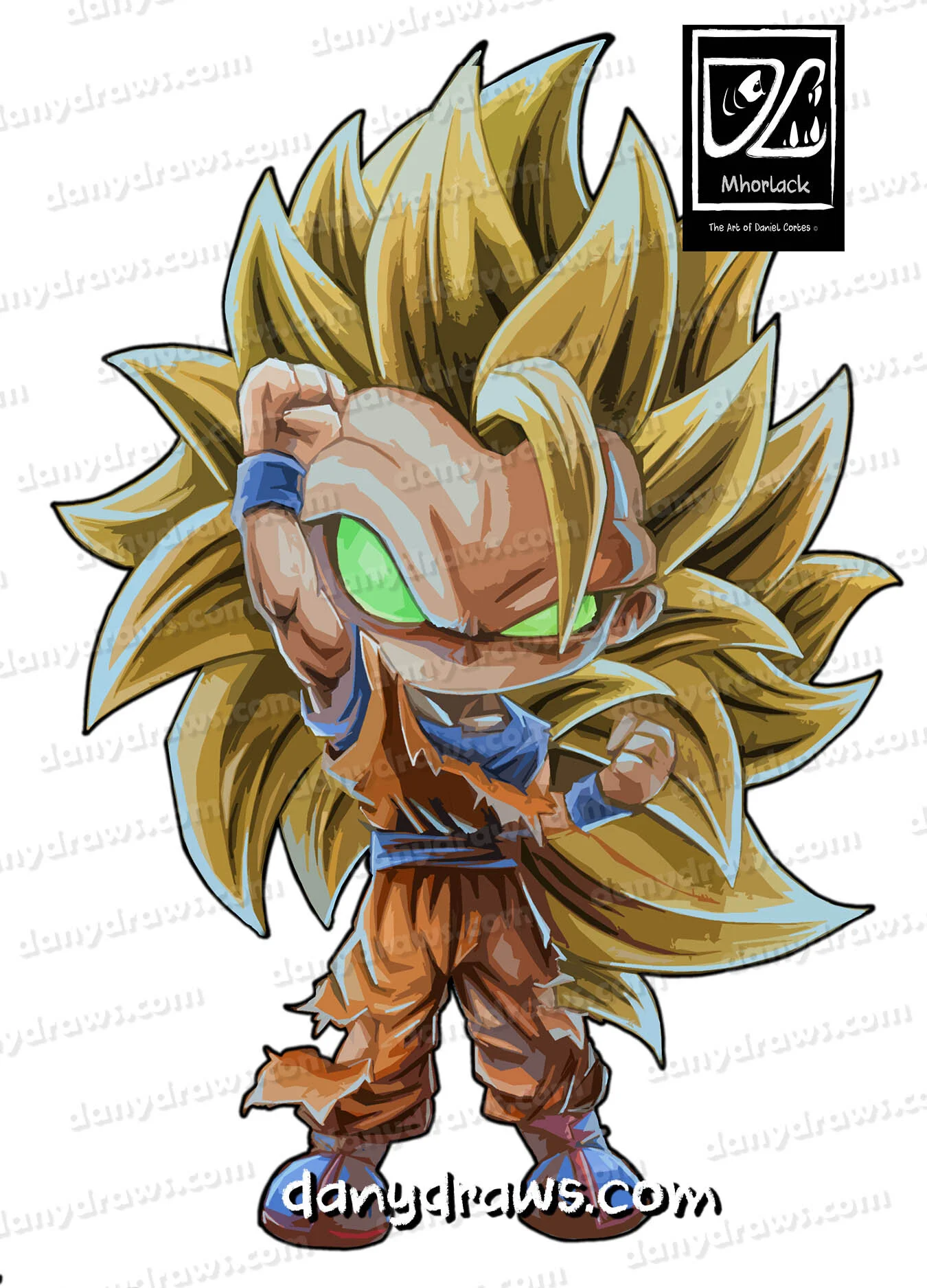 Goku SS3 Chibi — Mhorlack